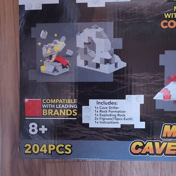 Block Tech Construction Crew Mining Cave Driller Building Set Sealed 204 Pieces - Picture 4 of 9